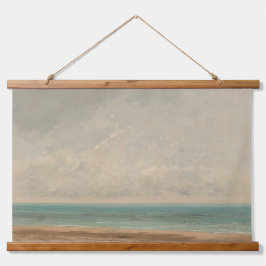 Tapiz Con Marco De Madera Galería Nacional Gustave Courbet del Mar Tranquilo
