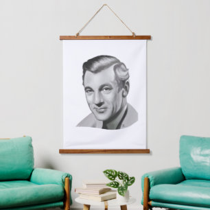 Tapiz Con Marco De Madera Gary Cooper