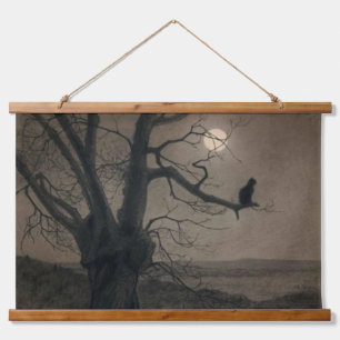 Tapiz Con Marco De Madera Gato a la luz de la luna, Alexandre Steinlen