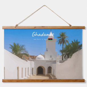 Tapiz Con Marco De Madera Ghadames, Libia - Mezquita Blanca