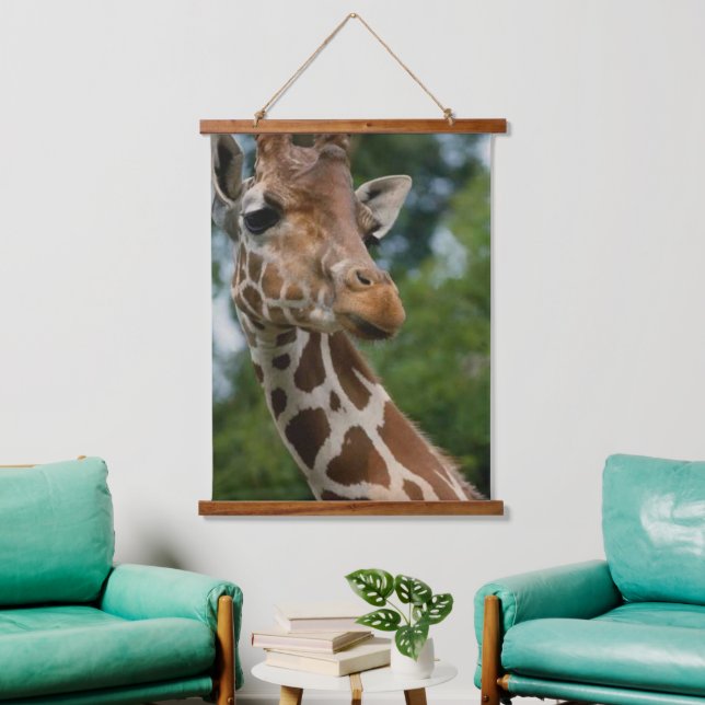 Tapiz Con Marco De Madera Giraffe Lovers Art (Sala de estar)