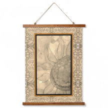 Girasol sepia vintage