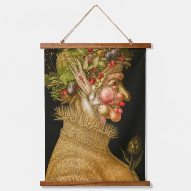 Tapiz Con Marco De Madera Giuseppe Arcimboldo - Verano (Anverso)
