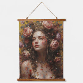 Tapiz Con Marco De Madera Golden Muse Wood Topped Tapestry