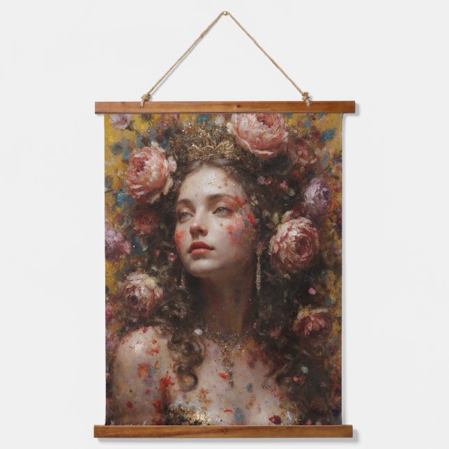 Tapiz Con Marco De Madera Golden Muse Wood Topped Tapestry (Anverso)