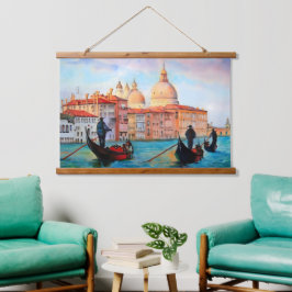 Tapiz Con Marco De Madera Góndolas de Venecia