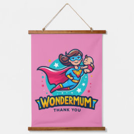 Tapiz Con Marco De Madera ¡Gracias Mamá! Camiseta