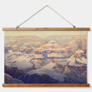 Tapiz Con Marco De Madera Gran Cañón, Hiroshi Yoshida, Grabado en madera