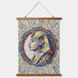 Tapiz Con Marco De Madera Gran Esfinge Egipcio - Arte Mosaico