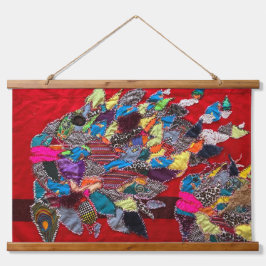 Tapiz Con Marco De Madera Gran pez