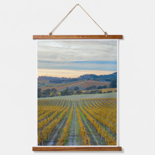 Tapiz Con Marco De Madera Grapevnes de viñas en otoño