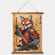 Guerrero de Sly Fox Samurai - Estilo de tinta japo