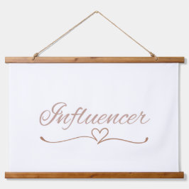 Tapiz Con Marco De Madera Guión de Influencer, Divertido Regalo de Cumpleaño