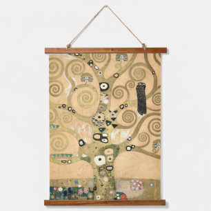 Tapiz Con Marco De Madera Gustav Klimt - El Árbol de la Vida, Friso Stoclet