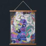 Tapiz Con Marco De Madera Gustav Klimt - La Virgen<br><div class="desc">The Virgin / The Maiden - Gustav Klimt,  Oil on Canvas,  1913</div>