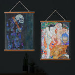 Tapiz Con Marco De Madera Gustav Klimt - Muerte y vida<br><div class="desc">Muerte y vida - Gustav Klimt,  Óleo sobre lienzo,  1910-1915</div>