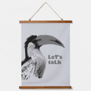 Tapiz Con Marco De Madera Hablemos