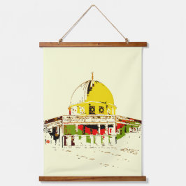 Tapiz Con Marco De Madera Hang the Glory: Cúpula de la roca