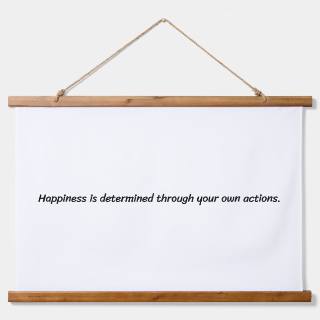 Tapiz Con Marco De Madera Happiness Wood Topic Muro (Anverso )