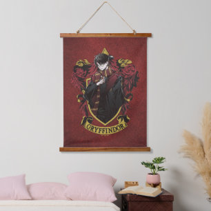 Tapiz Con Marco De Madera HARRY POTTER™   Escudo Anime HARRY POTTER™