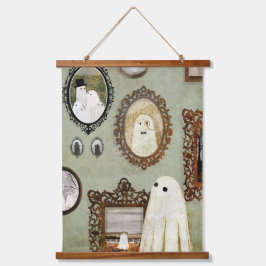 Tapiz Con Marco De Madera Hay un fantasma en la galería