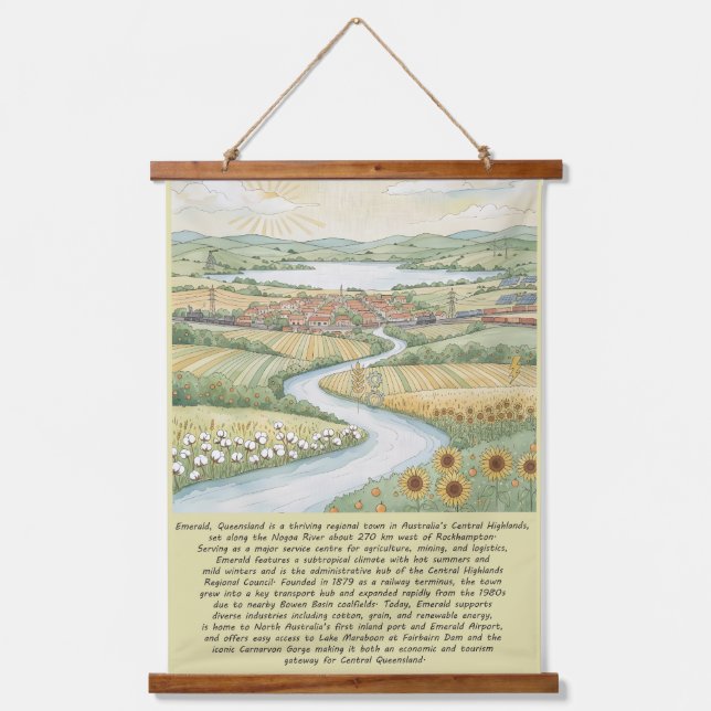 Tapiz Con Marco De Madera Heart of the Highlands (Anverso)