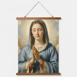 Tapiz Con Marco De Madera Heilige Mutter Gottes – Göttliche Liebe & Schutz