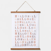 Hello Random Text Earthy Colors