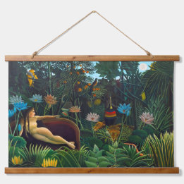 Tapiz Con Marco De Madera Henri Rousseau El sueño 1910 (Le Rêve) CC0331