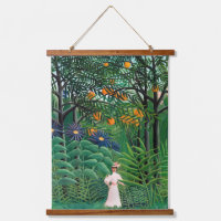 Henri Rousseau - Mujer caminando en un bosque exót