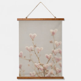 Tapiz Con Marco De Madera Herzblüten Wandteppich – Romantische Botanische