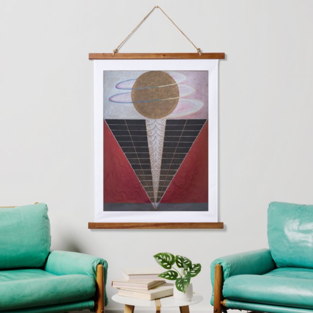 Tapiz Con Marco De Madera Hilma Af Klint, Altarpiece Nº 2, Resumen de Arte (Sala de estar)