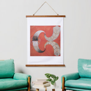 Tapiz Con Marco De Madera Hilma Af Klint, The Swan No. 9, Resumen de Arte