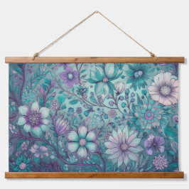 Tapiz Con Marco De Madera Hippie Blues