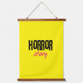 Tapiz Con Marco De Madera Historia de terror