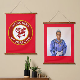 TAPIZ CON MARCO DE MADERA HOJ HANGING TAPESTRY