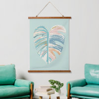 Hoja de Monstera - Turquesa, Verde, Coral, Mostaza
