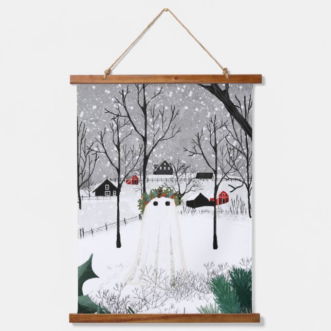 Tapiz Con Marco De Madera Holly King (Anverso)