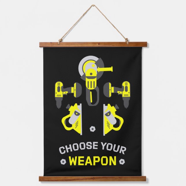 Tapiz Con Marco De Madera Hombre de bricolaje (Anverso)