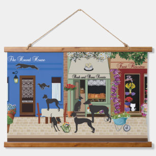 Tapiz Con Marco De Madera Hound Day Out