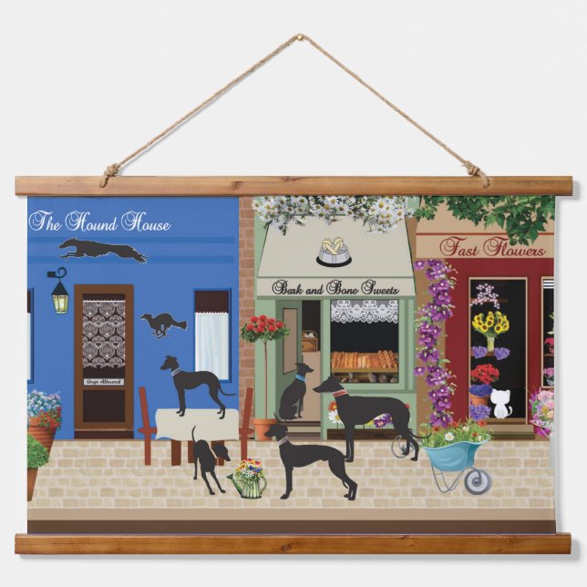 Tapiz Con Marco De Madera Hound Day Out (Anverso )
