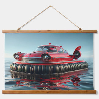 Tapiz Con Marco De Madera Hovercraft Clásico de Carro