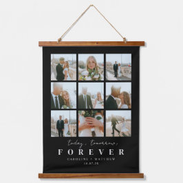 Tapiz Con Marco De Madera Hoy Mañana Forever Boda Photo Wall Tapestry