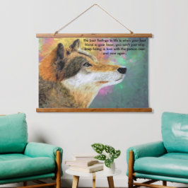 Tapiz Con Marco De Madera Husky Dog Lou Lou