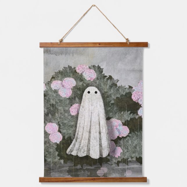 Tapiz Con Marco De Madera Hydrangeas (Anverso)