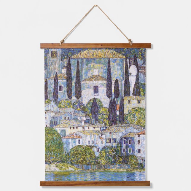 Tapiz Con Marco De Madera Iglesia de Cassone, Gustav Klimt (Anverso)