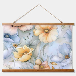 Tapiz Con Marco De Madera Iluminación capilar caprichosa Botánica