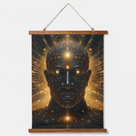 Tapiz Con Marco De Madera Ilustración cósmica