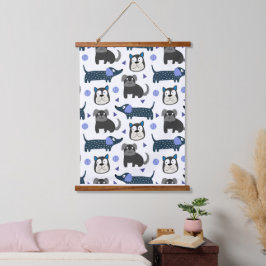 Tapiz Con Marco De Madera Ilustración de animales