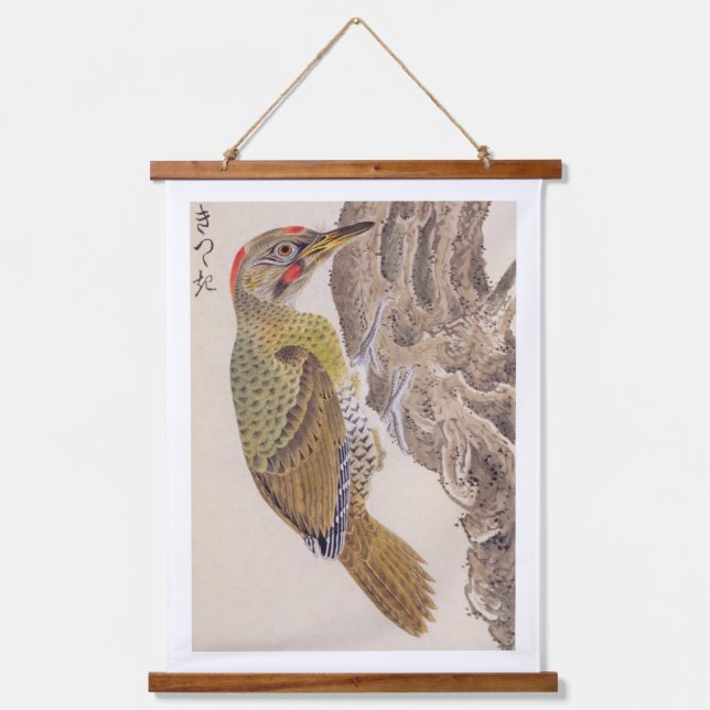 Tapiz Con Marco De Madera Ilustracion de época: Páquer de madera (Anverso)